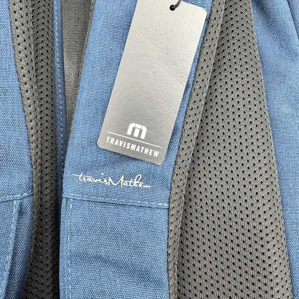 TravisMathew Duration Backpack in Navy with FanDuel Racing Logo